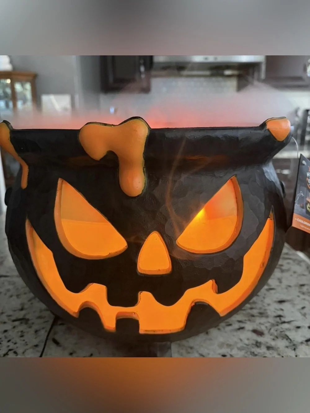 Hyde & EEK! Halloween Jack Cauldron Mister 10.7” Decorative Prop NIB